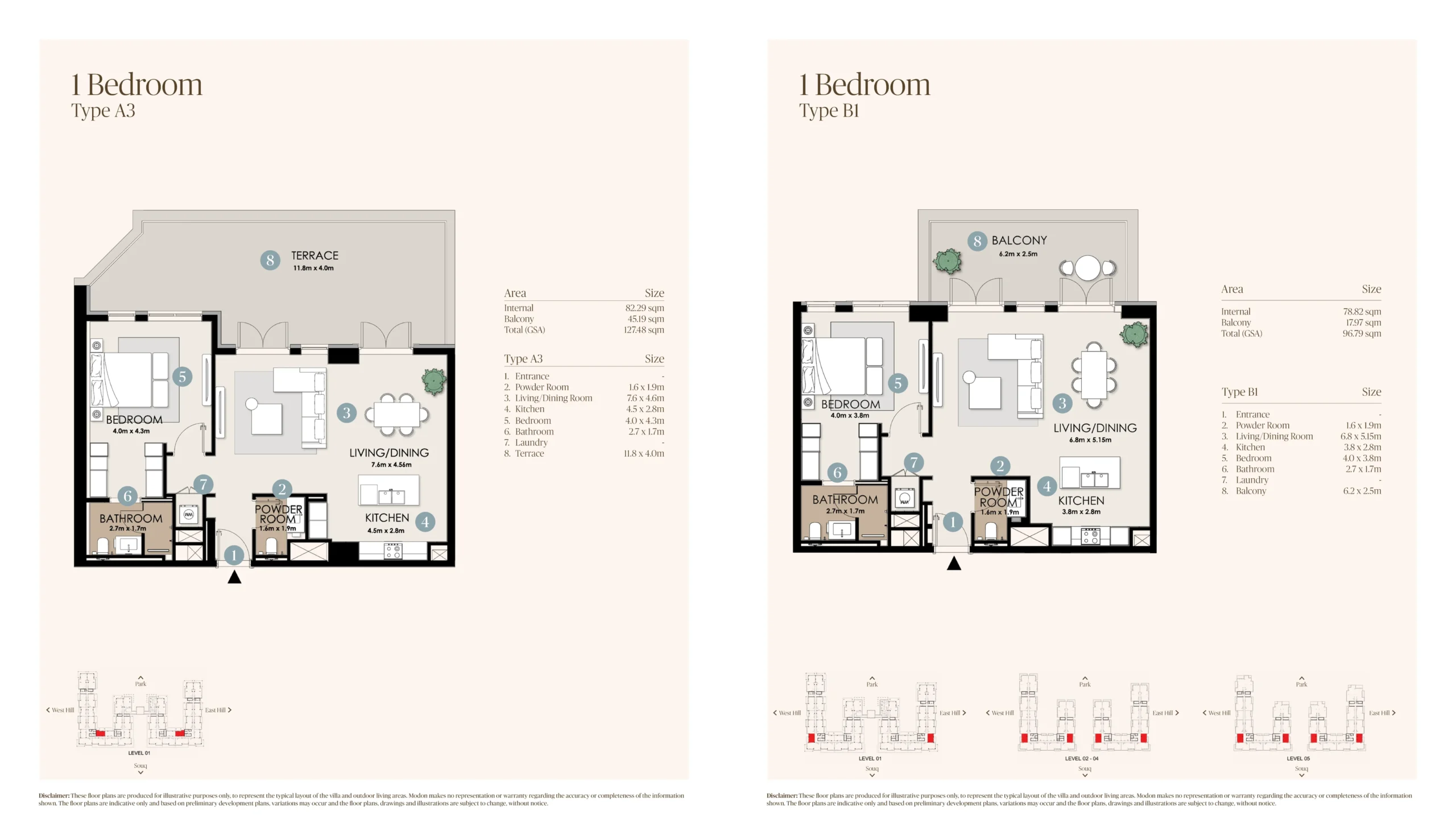 1 Bedroom Type B