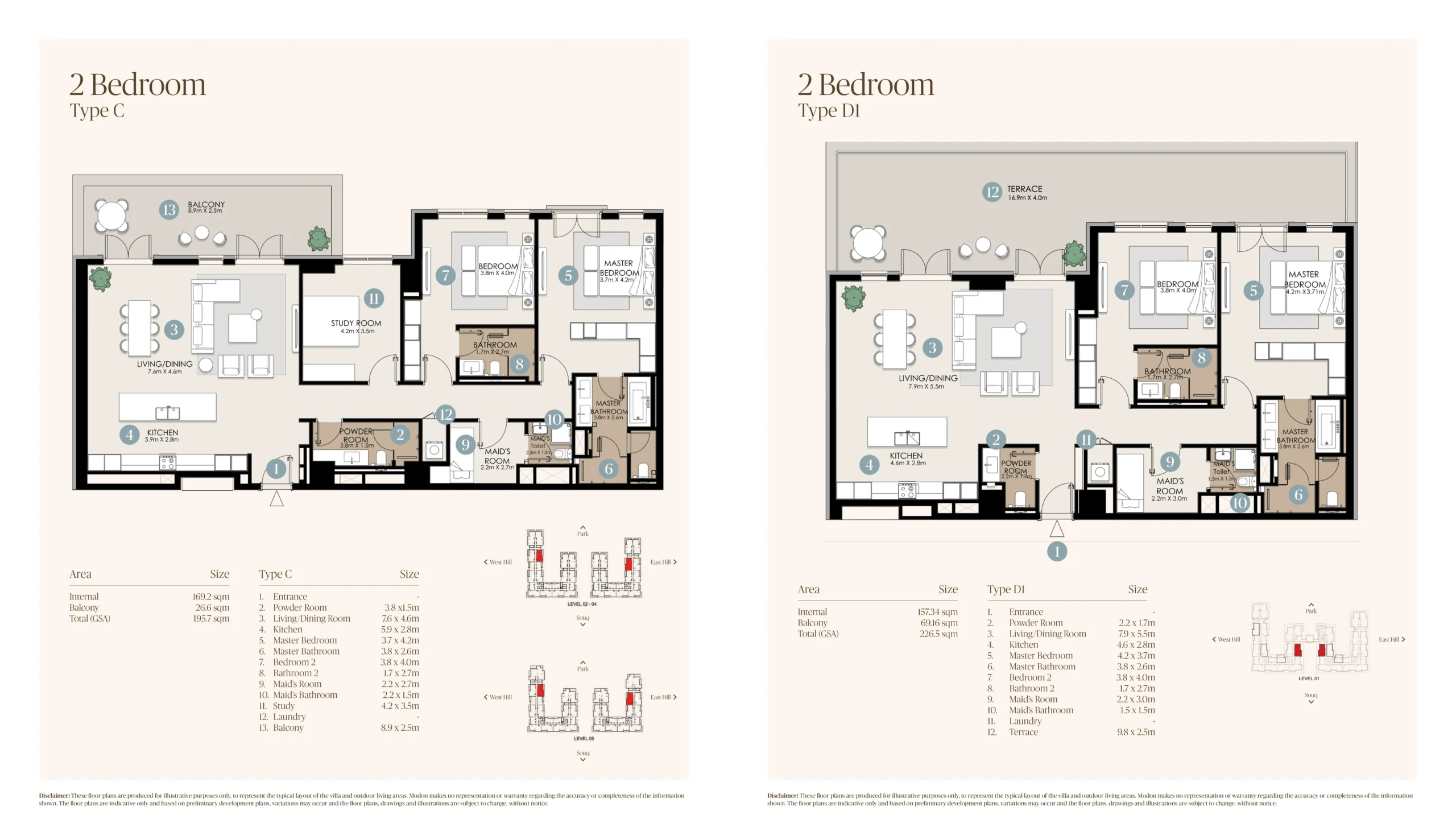 2 Bedroom Type E
