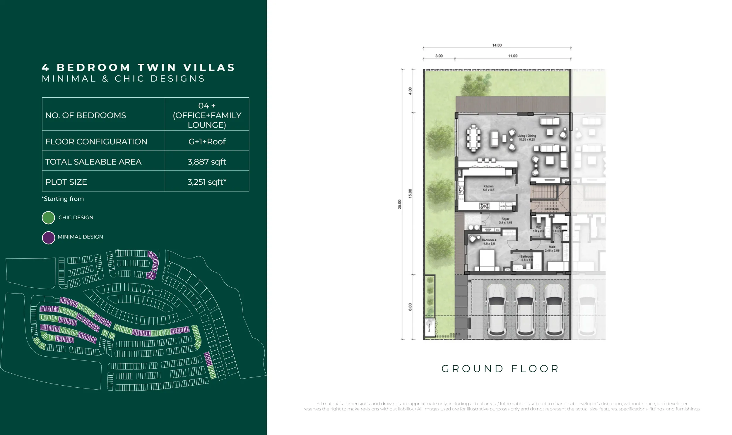 4 Bedroom Twin Villa Type A