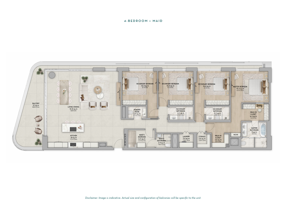 4 Bedroom Apartment