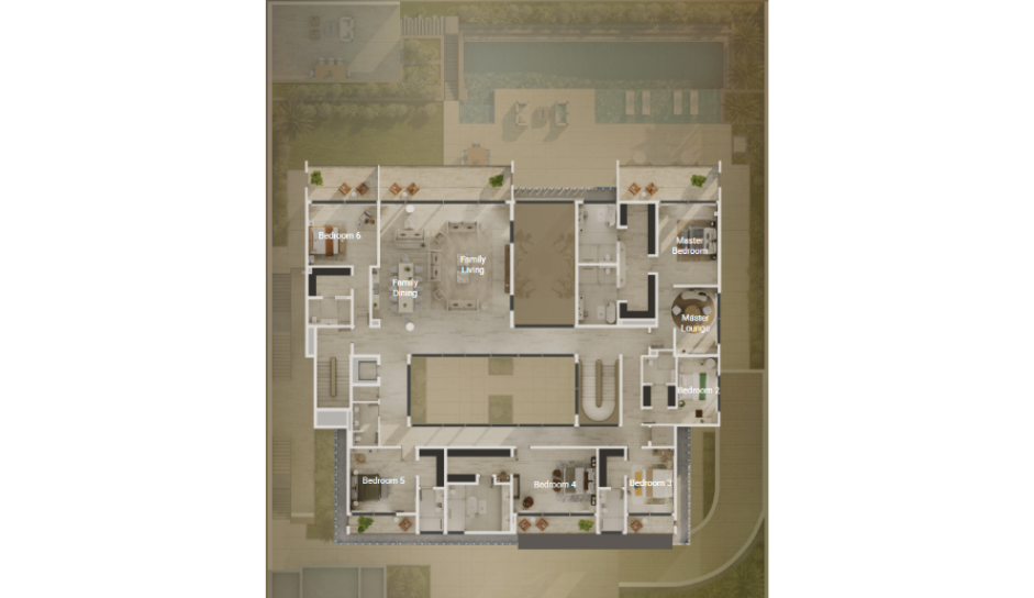 8 Bedroom First Floor Plan