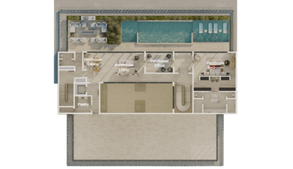 8 Bedroom Second Floor Plan