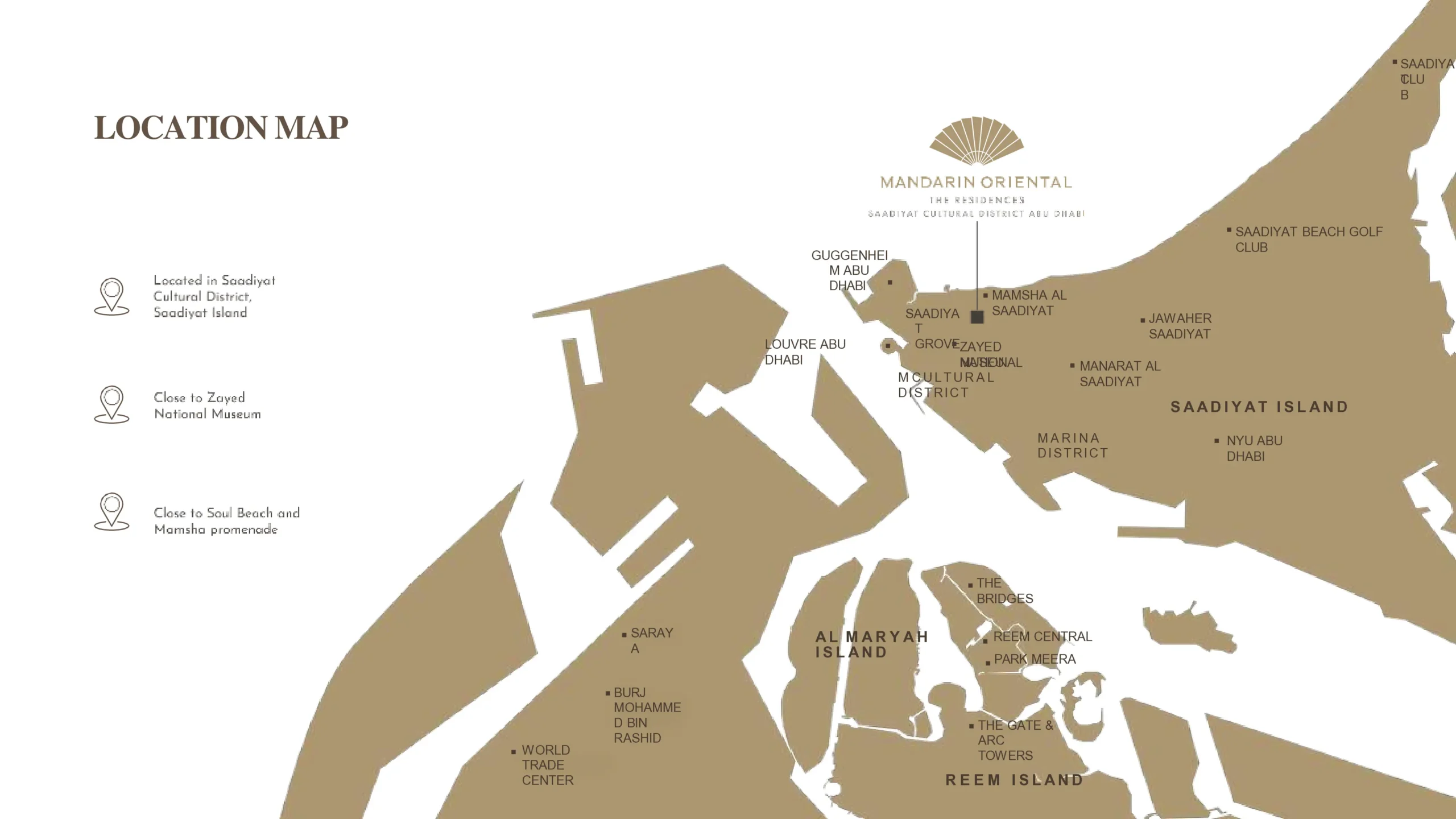 Saadiyat Island Location Map