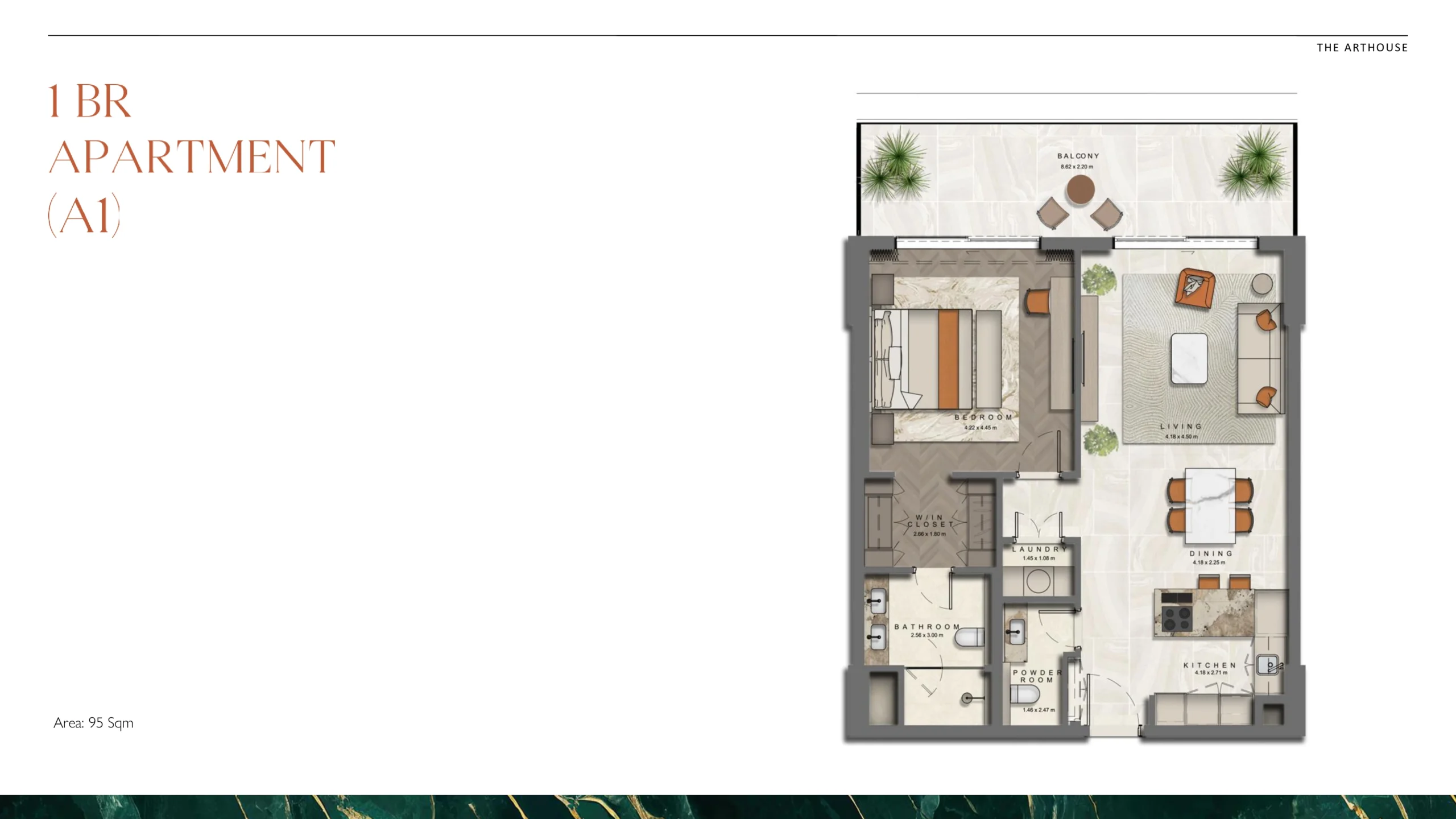 1 Bedroom Plan 1
