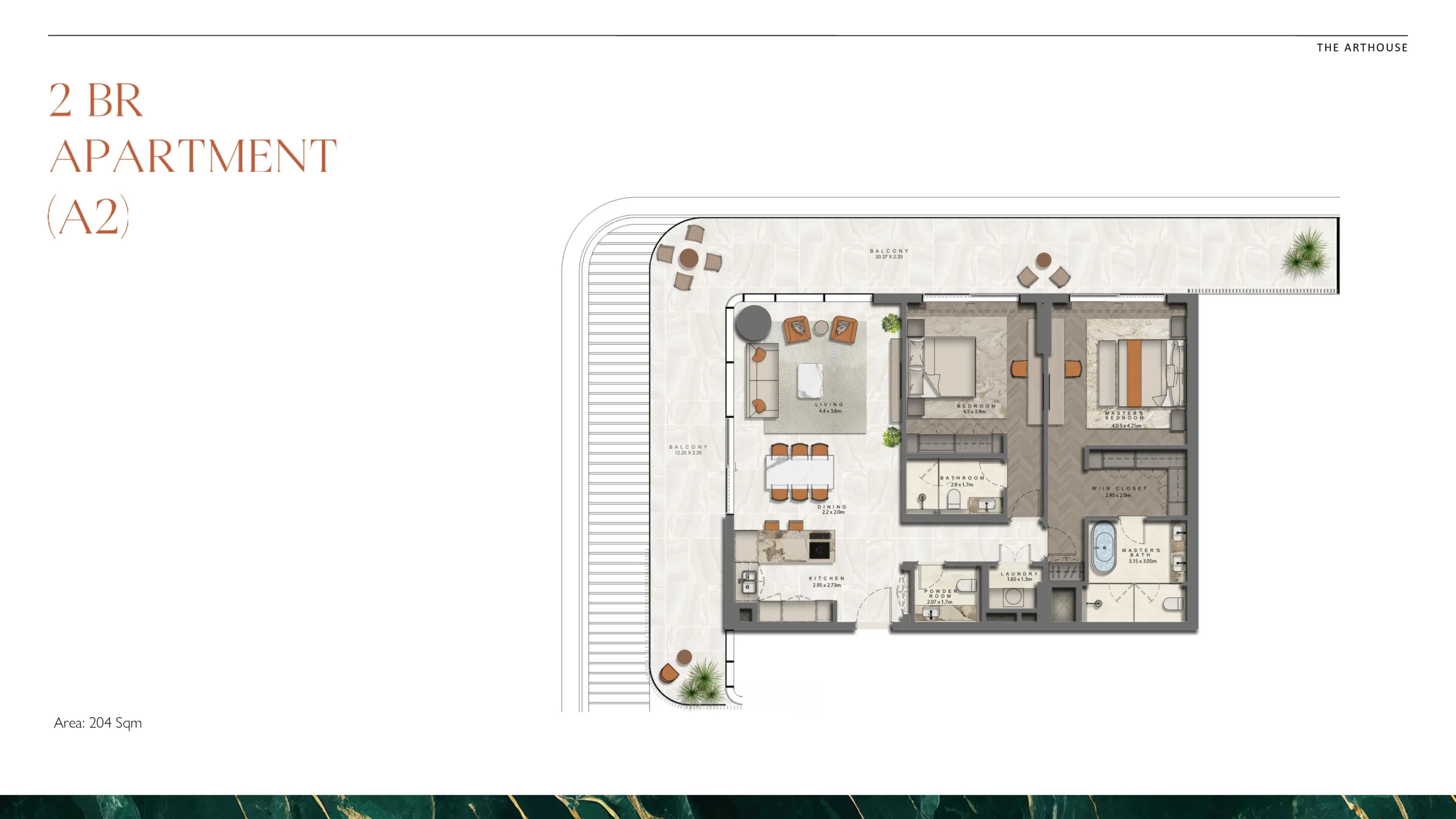 2 Bedroom Plan 2
