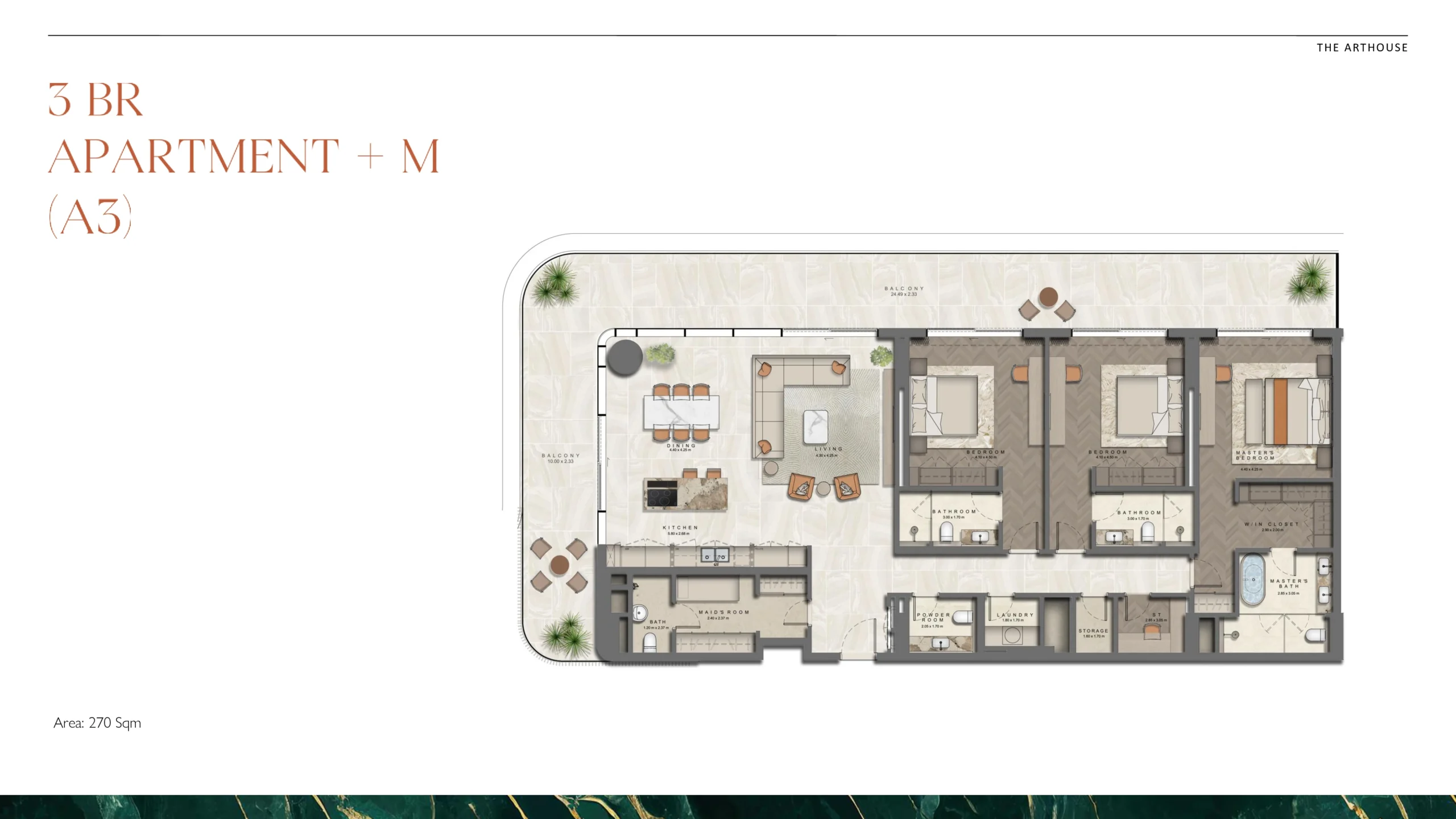 3 Bedroom Plan 3