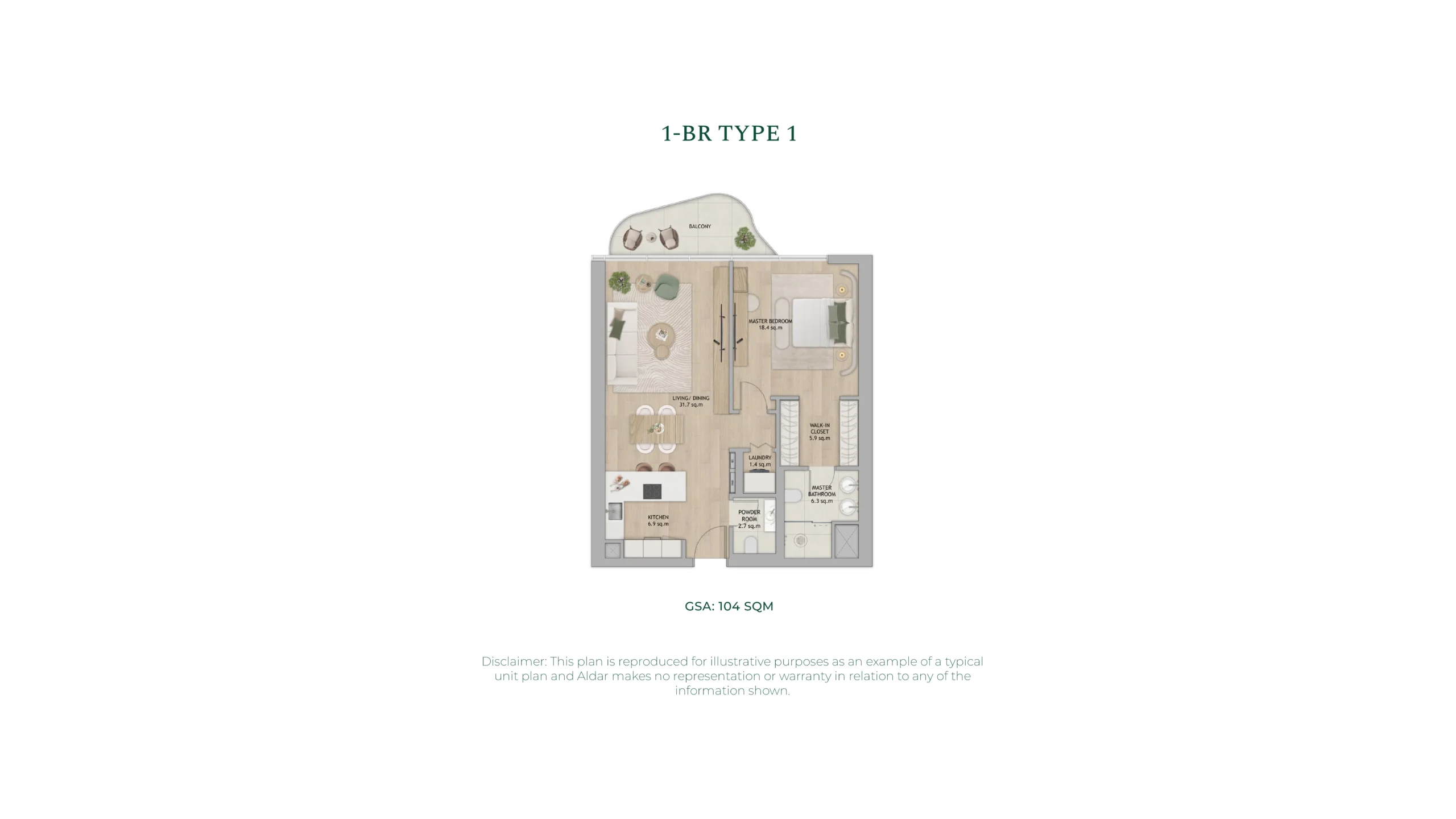 1 Bedroom Plan