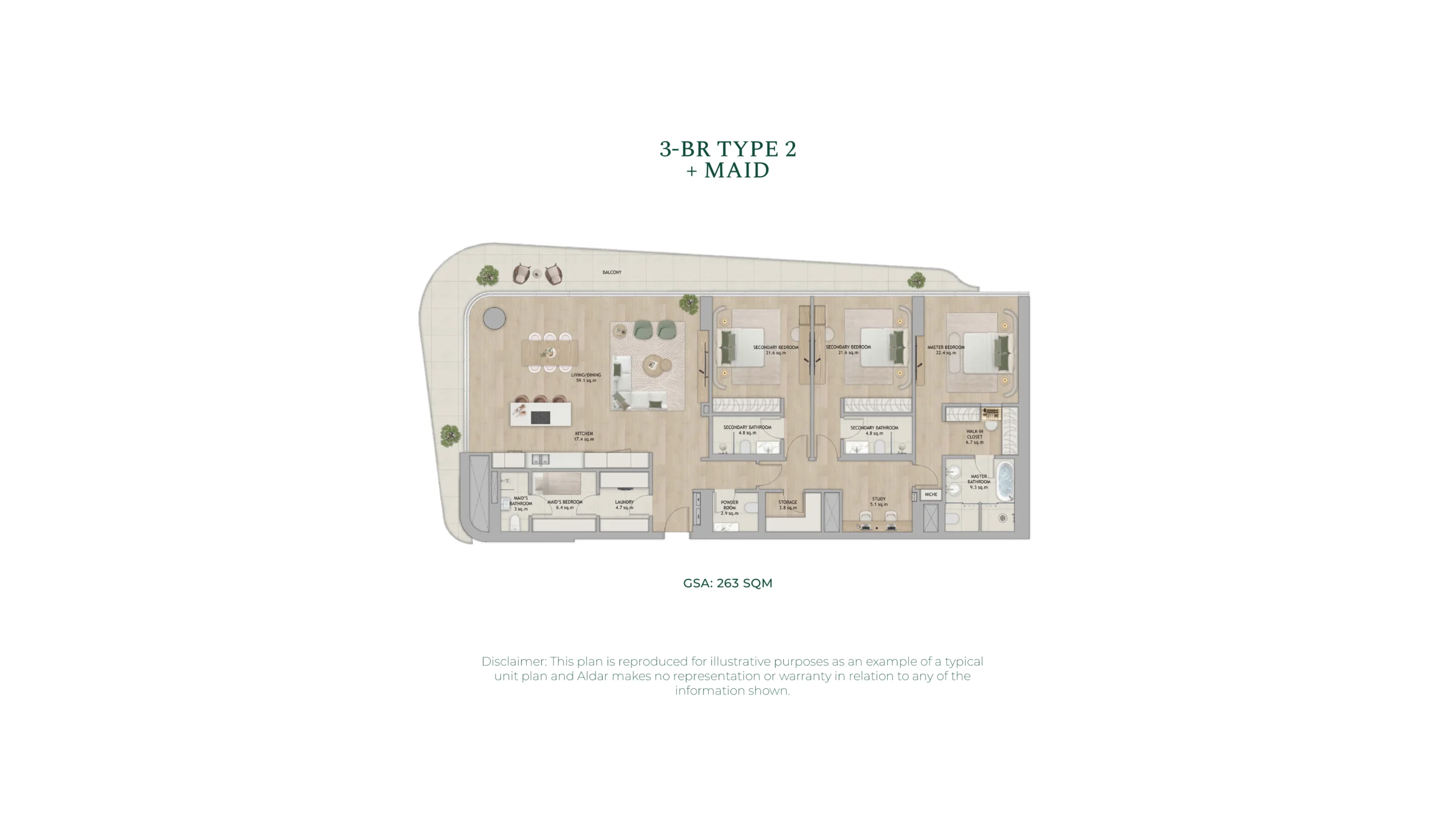 3 Bedroom Plan