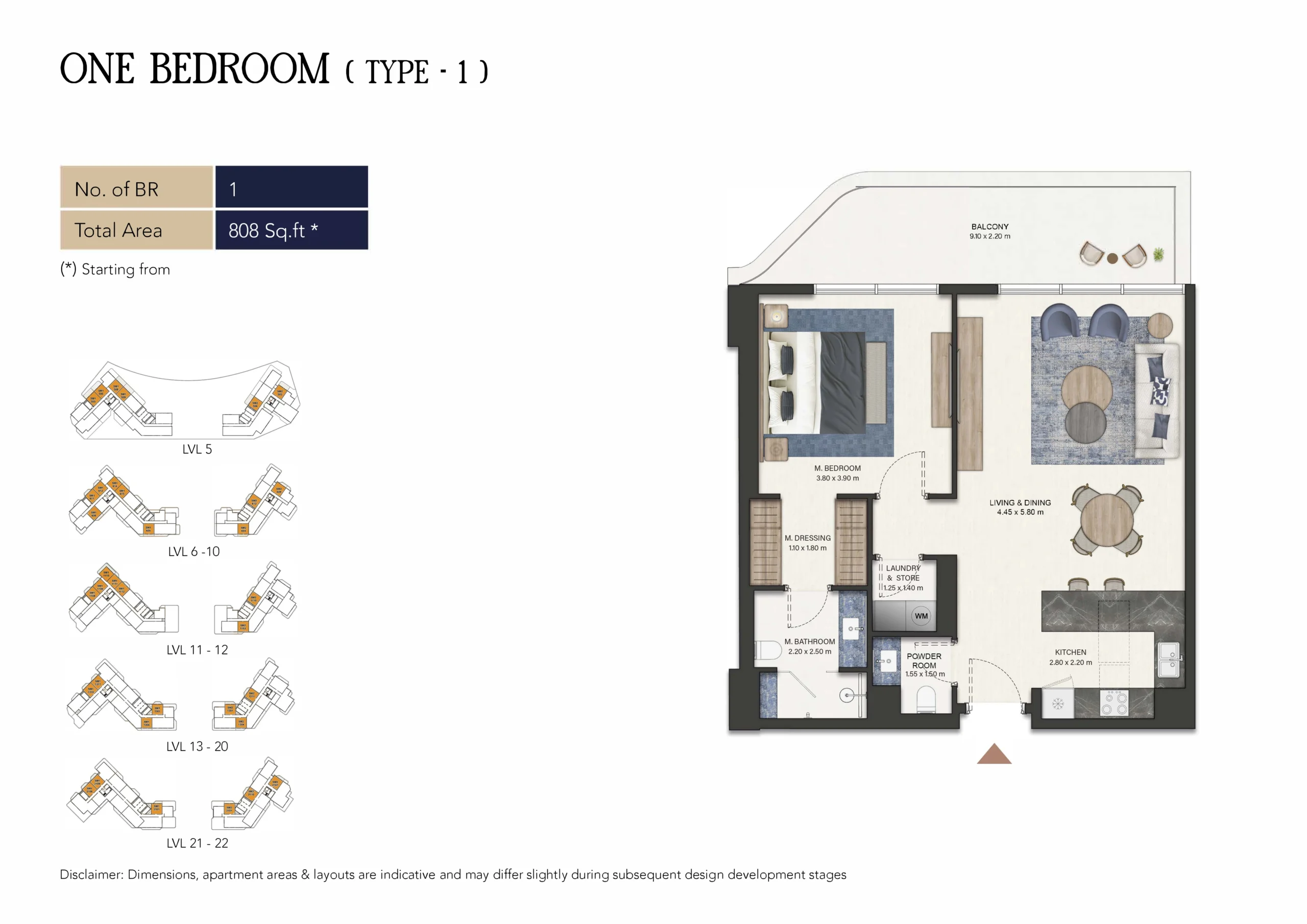 1 Bedroom Apartment - Image 1