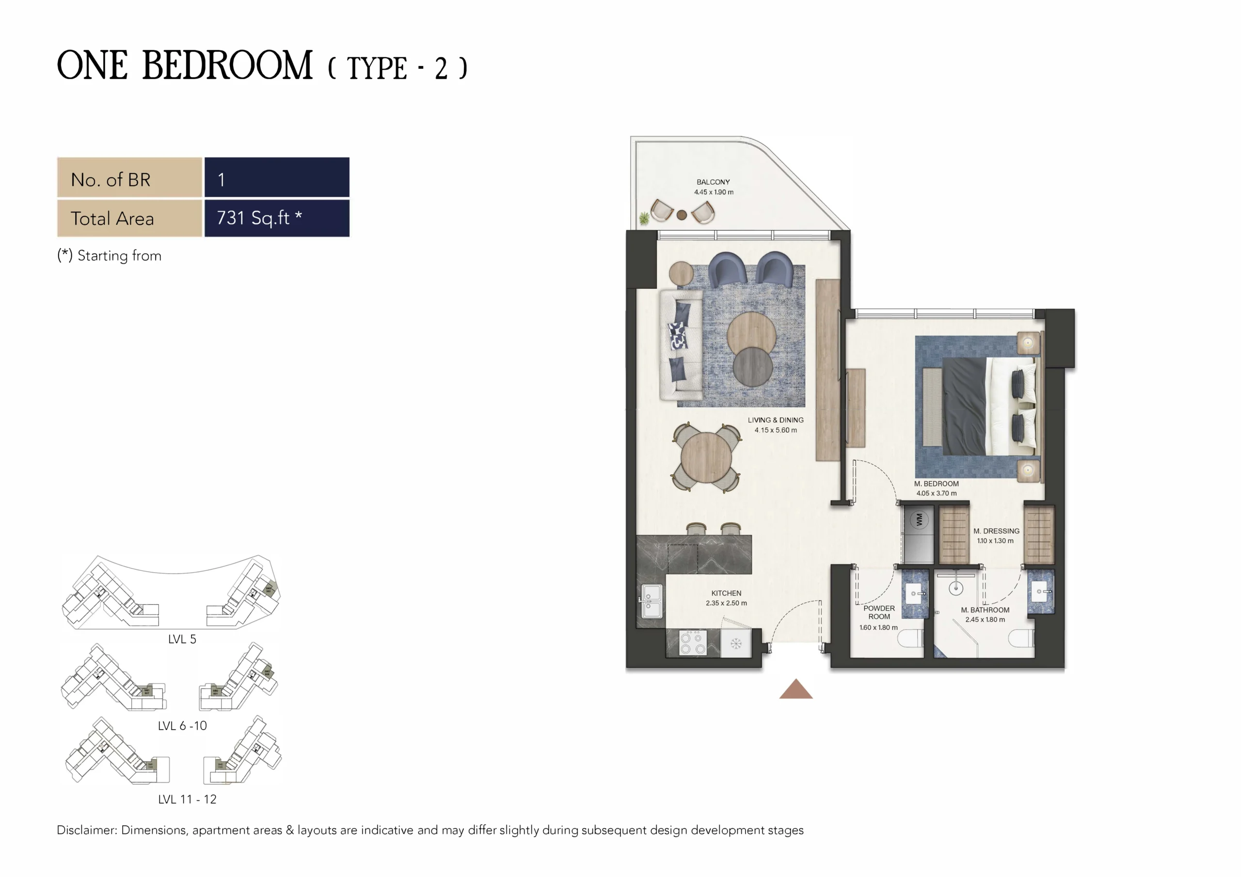 1 Bedroom Apartment - Image 3