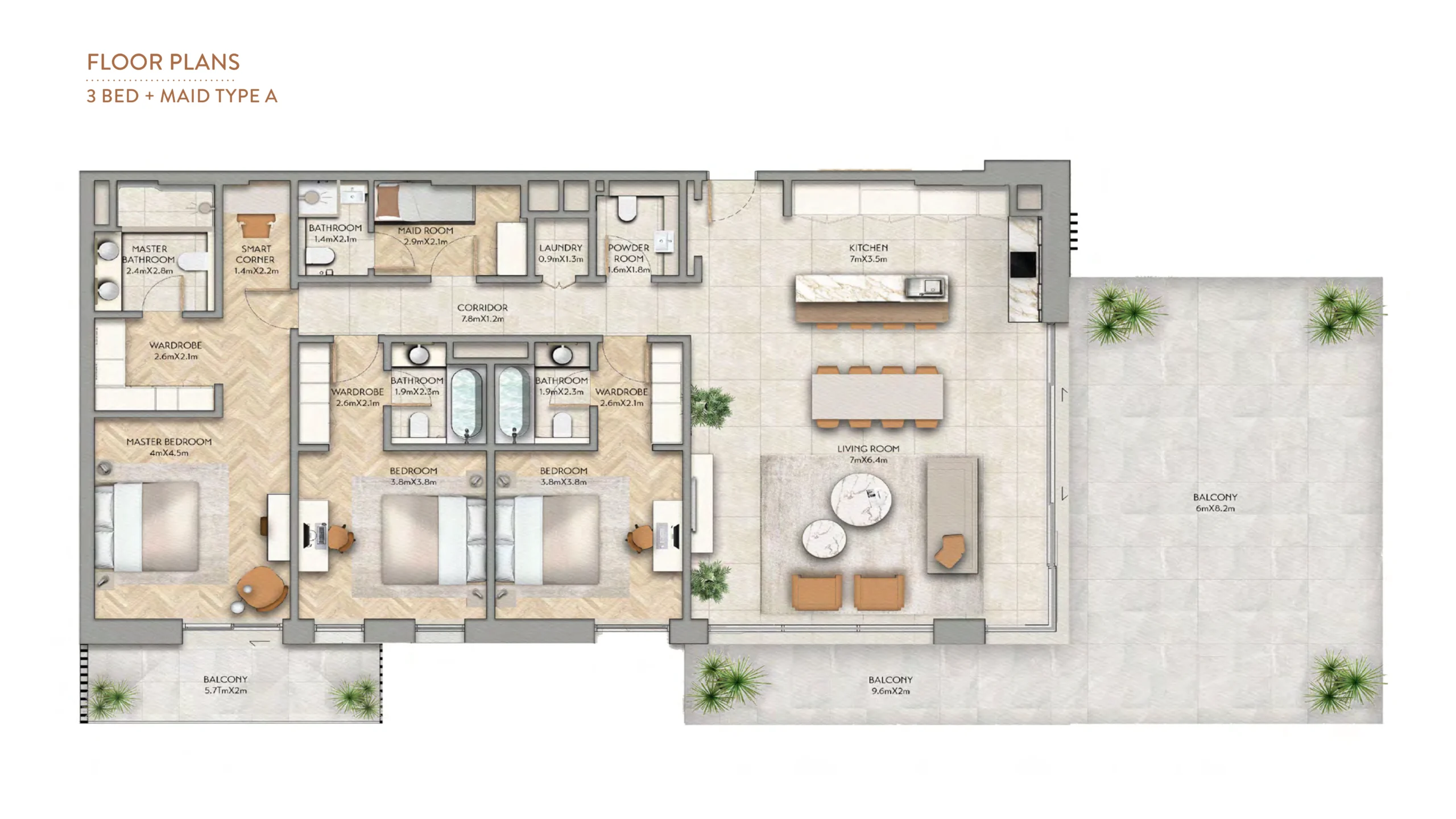 3 Bedroom Plan