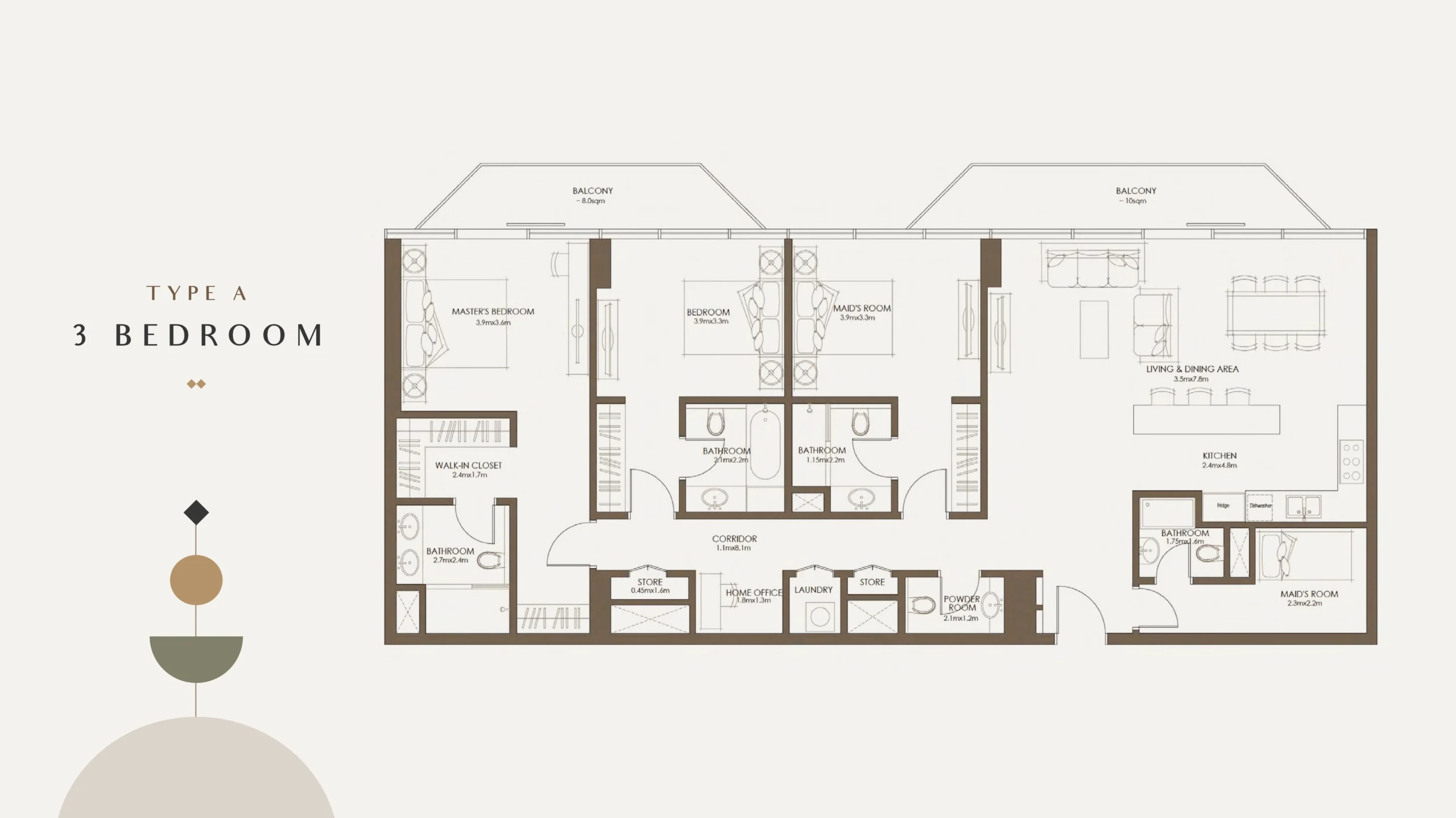 3 Bedroom Plan 1