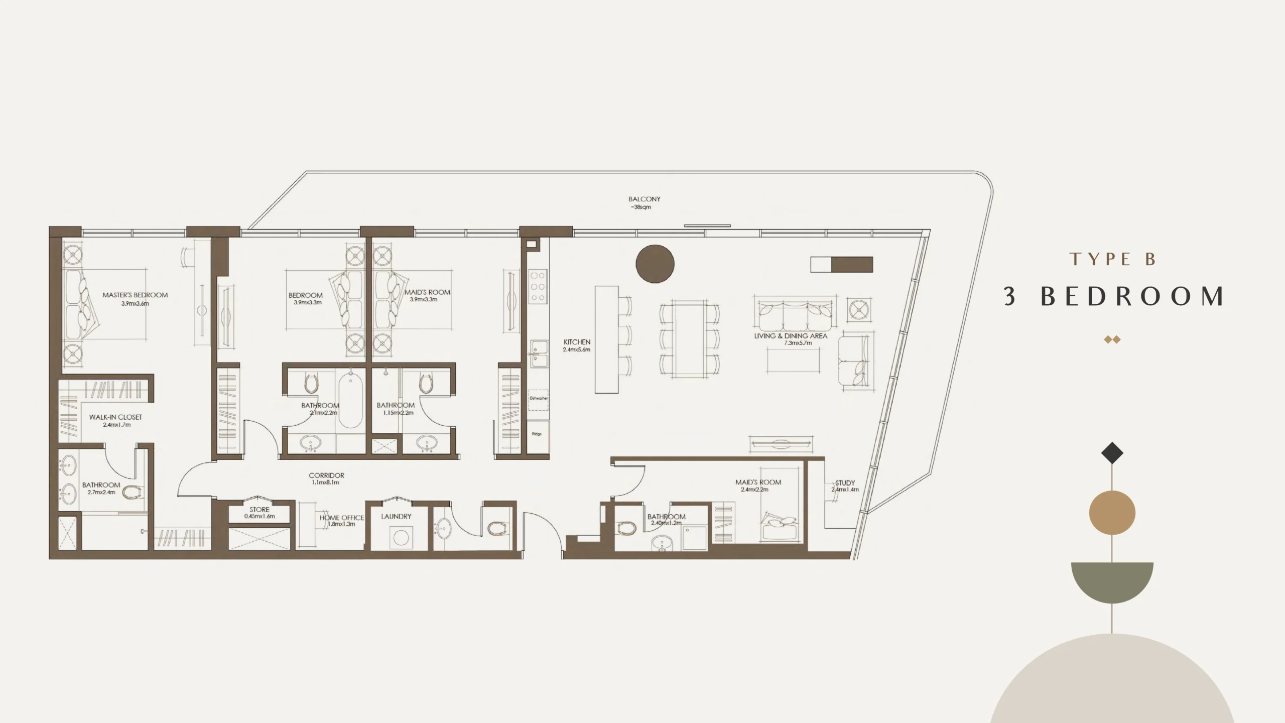 3 Bedroom Plan 2